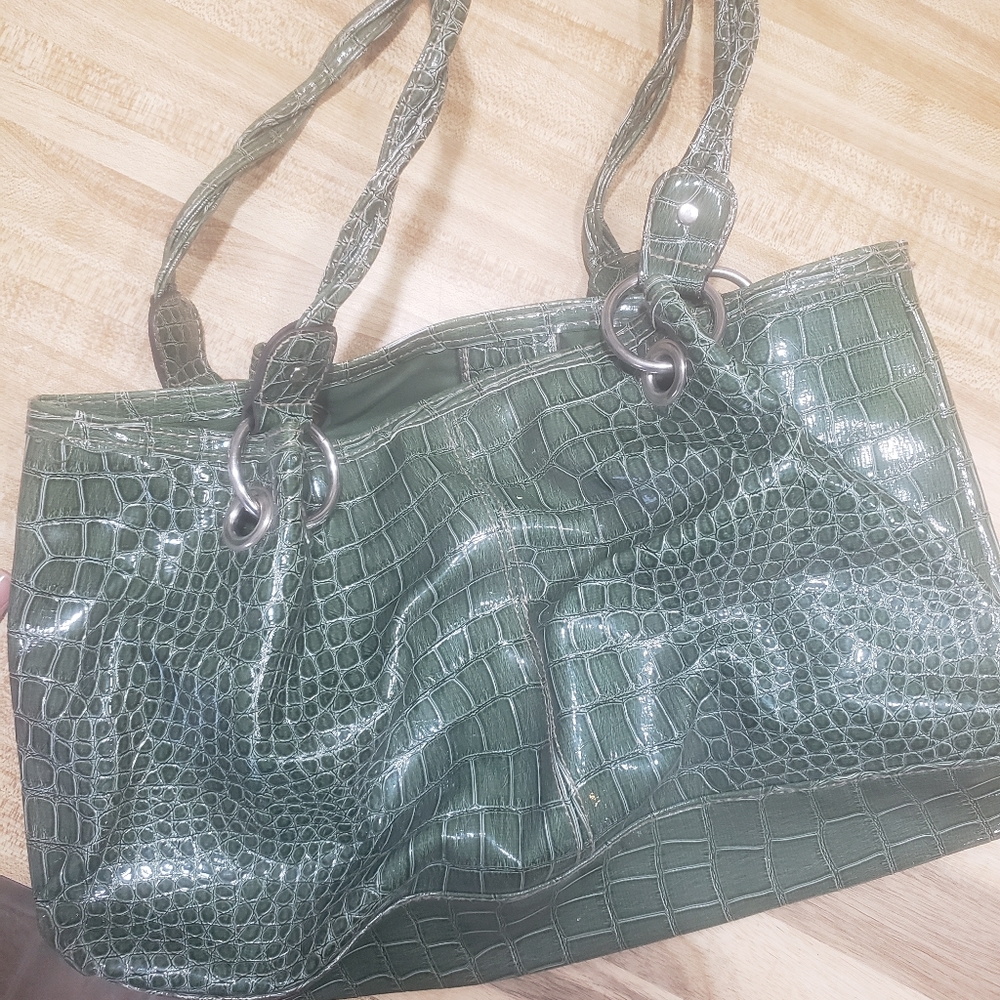 Deep green purse